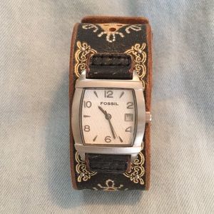 Fossil wide band watch